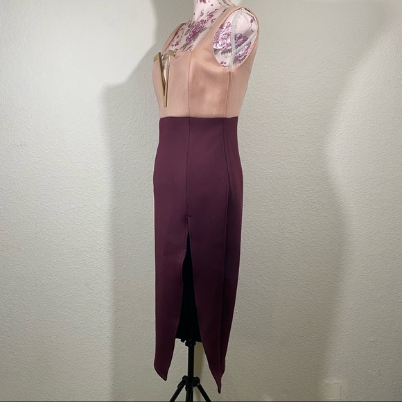 ASOS DESIGN sz:8 Color Block Gold V Bone Thigh High - Picture 4 of 16